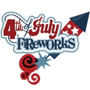 5tlg. Feuerwerk 4. Juli Planarer Kunstharz Acryl Cabochon Bogen Mitte Scrapbooking Cabochon Verzierung
