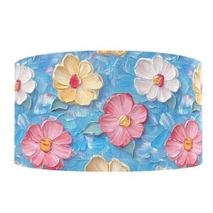 Cinta de grosgrain con estampado floral de flores de jardín con aspecto de pintura al óleo 3D de 1,5" (1 yarda) para manualidades