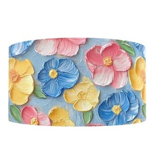 1"(1 yard) Blume Floral 3D Optik Frühling Ostern Ripsband Basteln Haarschleife Band