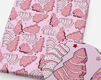 SMOOTH roll faux leather Christmas tree cake cookie Vegan synthetic craft fabric 12"x 55" Felt backing, easy to cut, full roll wholesale