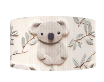 1&quot; (1 yard) Koala Bear Zoo Outback Australia grosgrain ribbon crafting ribbon Hair Bow ribbon