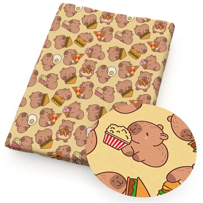 Coperta In Flanella Con Motivo Capibara Cartoon - 152x102 Cm, Morbida E Accogliente