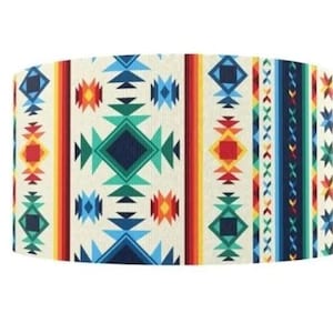 2&quot; (1 werf) zuidwesten tribal geometrische serape deken patroon gedrukt grosgrain lint boutique knutsellint western cowboy