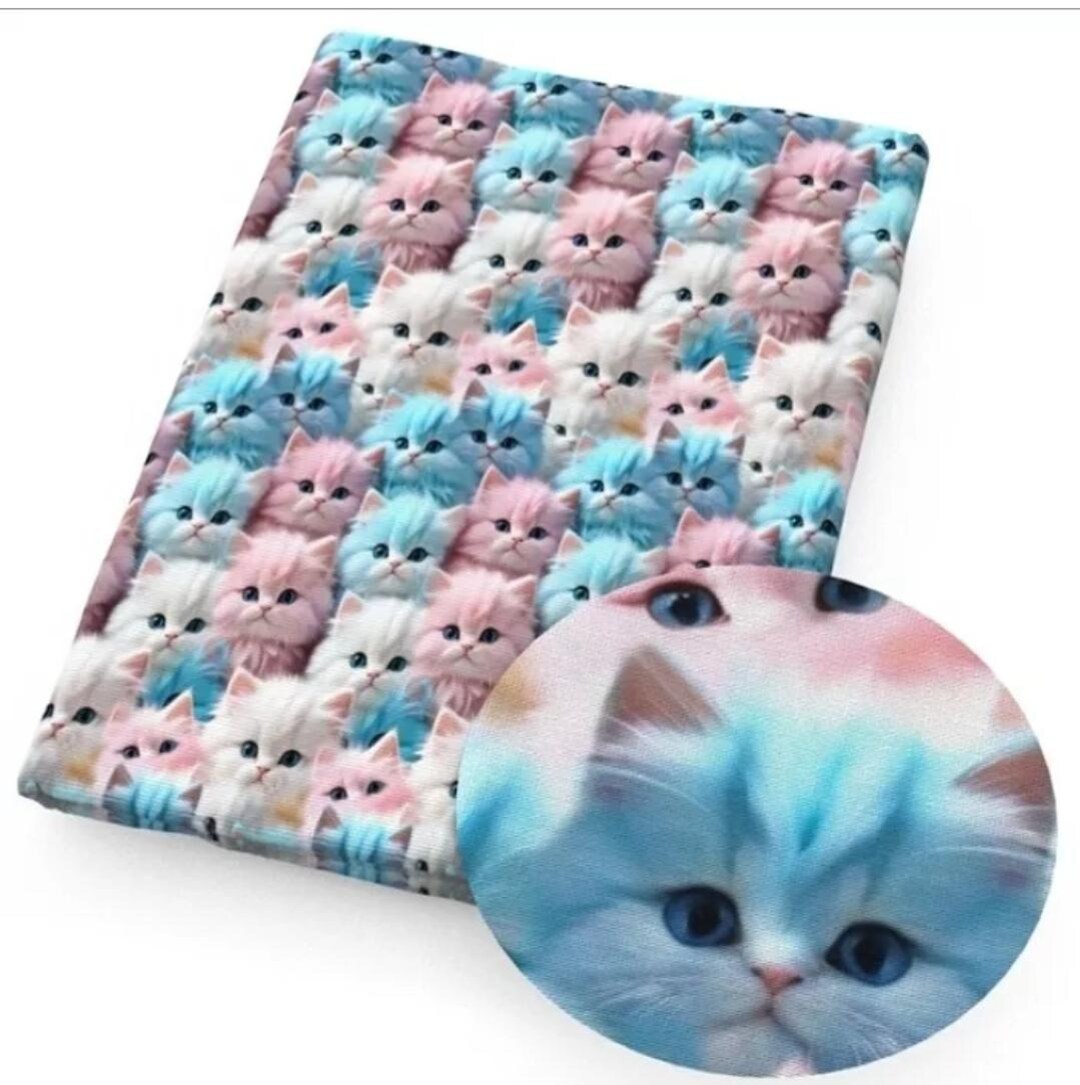 Catfluff FABRIC Fluffy Cotton Candy Cat Kitten Kitty 18