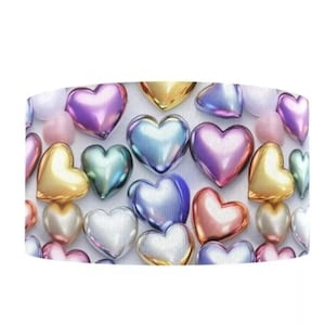 Cinta de grosgrain estampada con corazón de amor en 3D de 1,5" (1 yarda) para manualidades