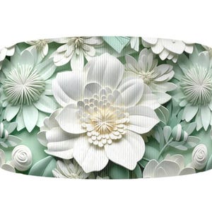 1"(1 yard) Blume Floral 3D Optik Frühling Sommer Hochzeit Garten Ripsband Basteln Haarschleife Haarband Ripsband Gänseblümchen
