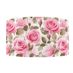 1,5 "(1 Yard) Rose Rosen rosa Gartenblumen Ripsband Bastelband bedruckt