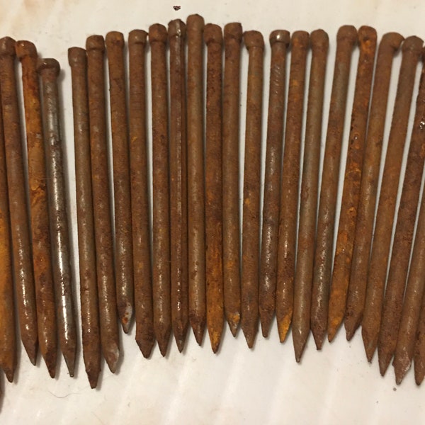 VINTAGE RUSTY NAILS/Salvaged Nails/Steampunk/Assemblage/Metal Art