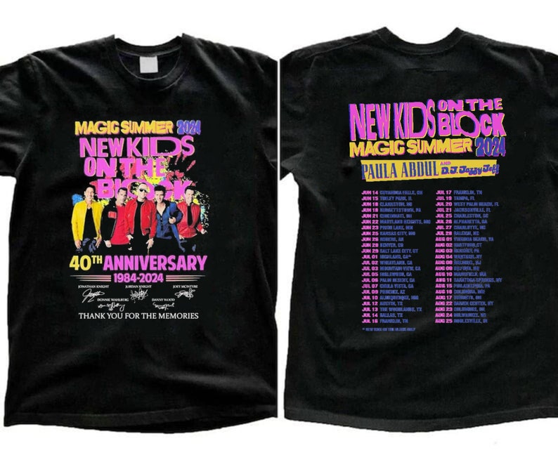 New Kids on the Block the Magic Summer Tour 2024 Shirt, New Kids on the ...