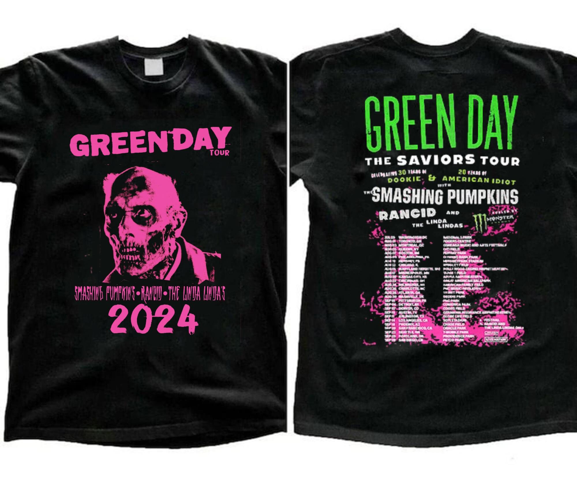 Green Day The Saviors 2024 Tour TShirt, Green Day Band Graphic Tee