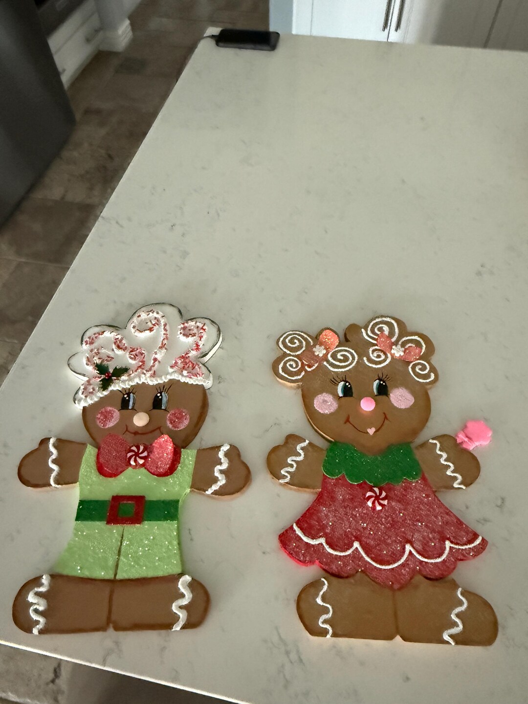Gingerbread Girl and Boy Decoration, Gingerbread Wreath Attachments ...