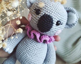 Jasmin the Koala - PDF crochet pattern - *French*