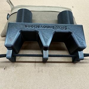 Magnetic Rifle Holder with Bungee Cord Retention