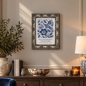 A3 Antique Gunmetal Silver Poster Frame - Vintage Silver Picture Frames - Ornate Photo Wall Holder