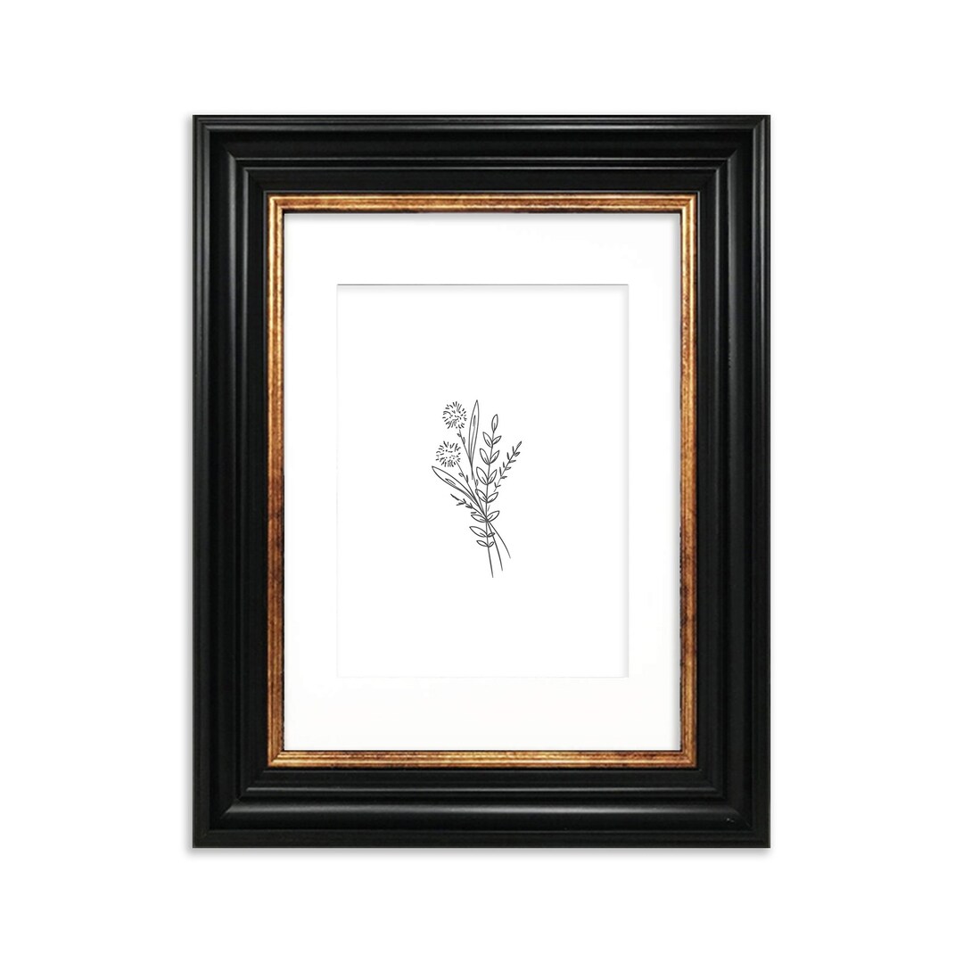 A2 A3 A4 A5 Vintage Black Photo Frame Black Picture Frames Wall Hanging Frame Home Decor Art