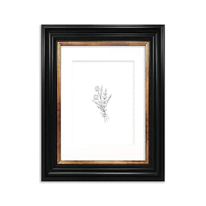 Vintage Black Picture Frame: A2 A3 A4 A5 Art Deco Style, Wall Hanging