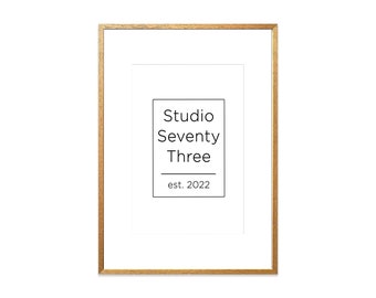 Thin Oak Effect Wooden Photo Frame: Real Wood Picture Frames - A4/A3/A2