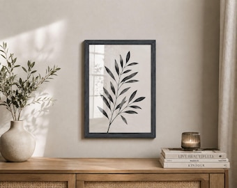 Black Wood Effect Picture Frame, A2/A3 Poster Frame, Modern Grain Texture