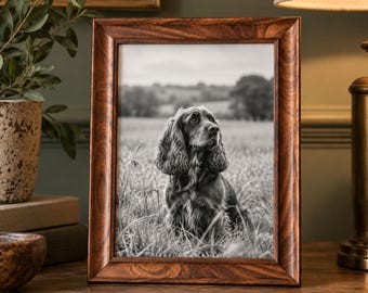 Brown Wood-Effect Photo Frame, Rustic Traditional Picture Frame (7x5, 10x8, A4)