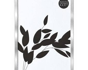 Modern Silver Metal Photo Frame, 6x4, 7x5, 10x8, A4, A3 Sizes, Portrait or Landscape