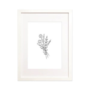 Thin White Picture Frame: A2 A3 A4 Photo Frame, Wall Art Decor bild 5