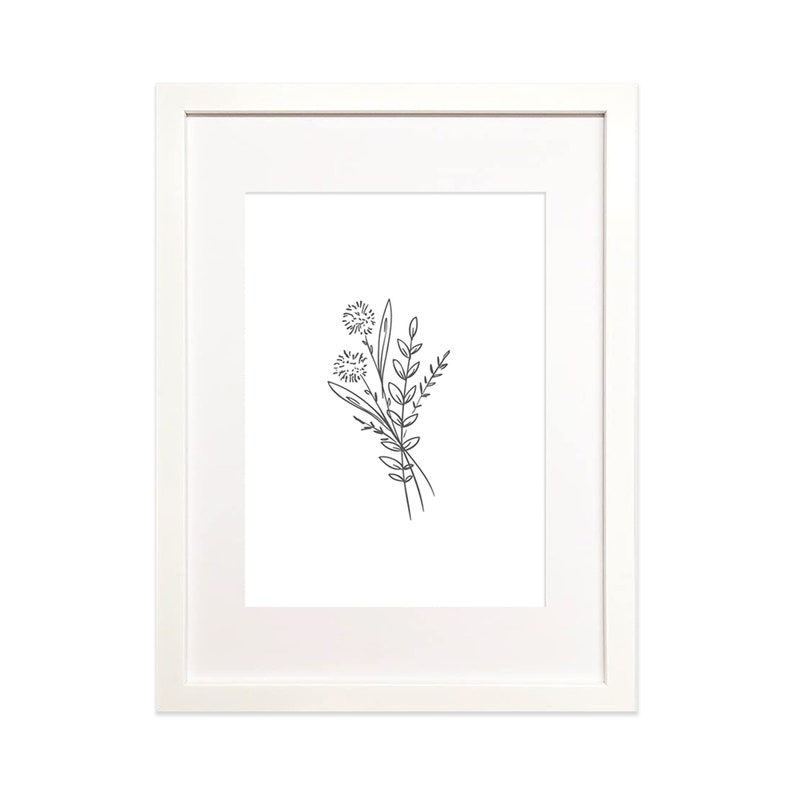 Thin White Picture Frame: A2 A3 A4 Photo Frame, Wall Art Decor bild 5