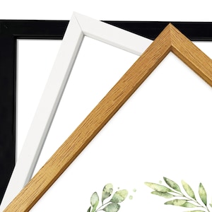 Thin Oak Effect Wooden Photo Frame: Real Wood Picture Frames - A4/A3/A2 image 11
