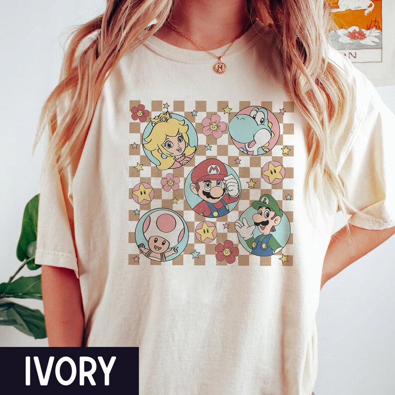 Super Mario Shirt Super Mario Family Shirt Super Mario Etsy