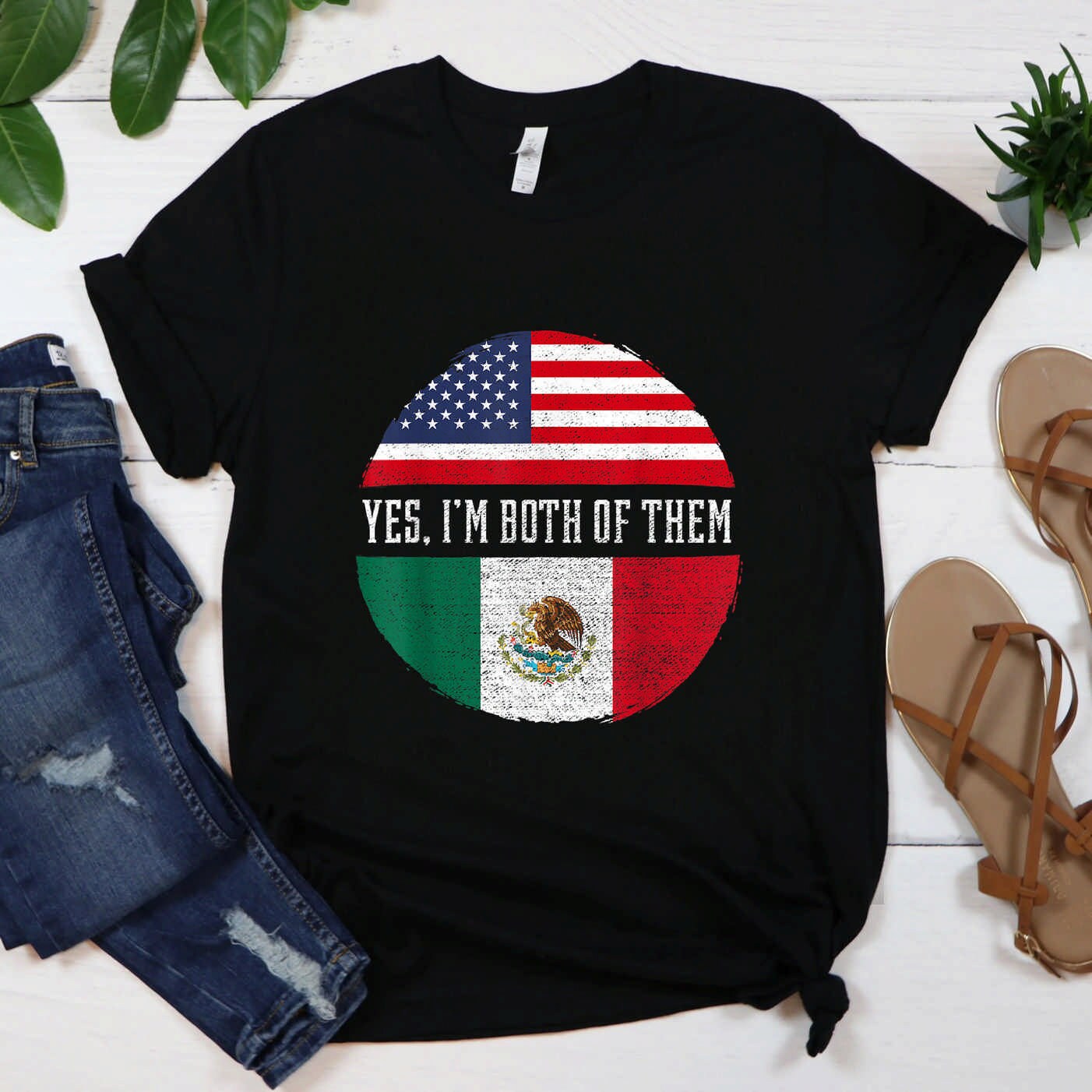 Half American Half Mexican Usa Flag Mexico Heritage Dna Etsy