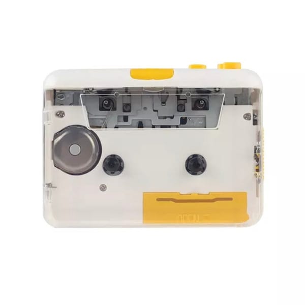 Brandneu – Tragbarer Kassettenspieler – Stilvoller/moderner Player – Zuverlässig/Toller Klang (Weiß/Pink/Orange oder Silber)