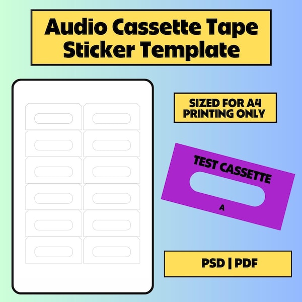 Cassette Labels Etsy