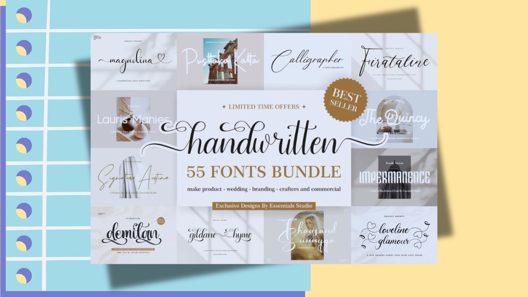 The Ultimate Crafting Font Bundle Instant Digital Download procreate ...