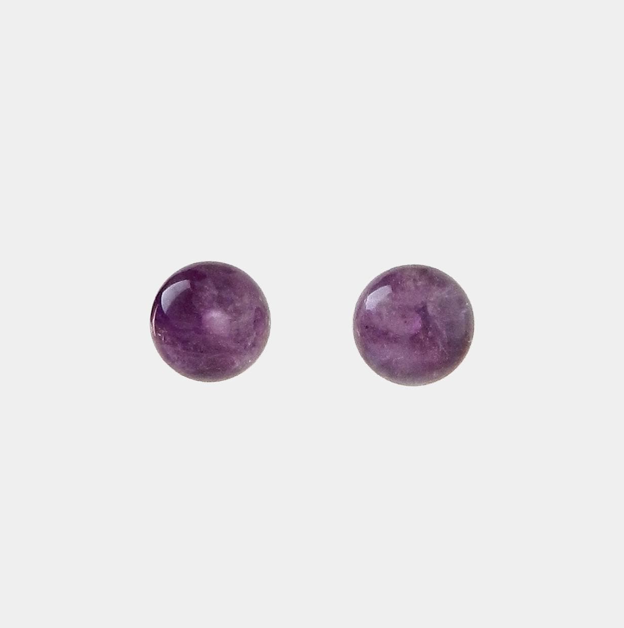 Boucles D'oreilles Argent 925 Plaqué Or Blanc Avec Améthyste Et CZ - Grosses, Neuves Sans Emballage
