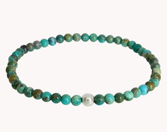 Women's bracelet in genuine natural Turquoise stone