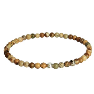 Women's bracelet in real stone Jasper landscape