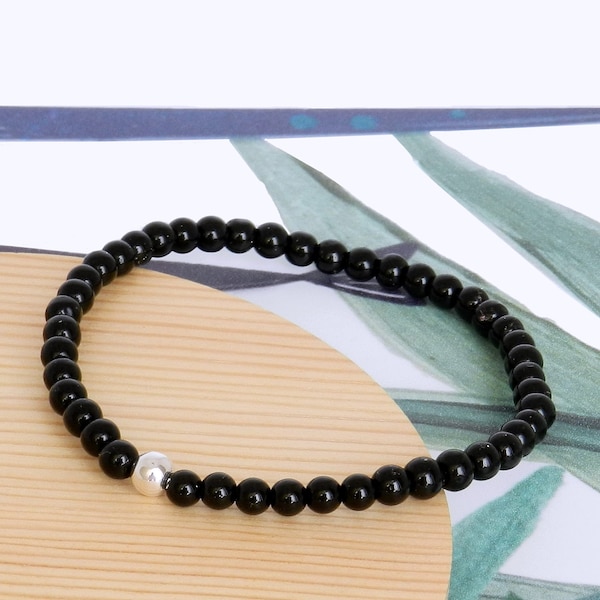 Women's bracelet in real stone Onyx