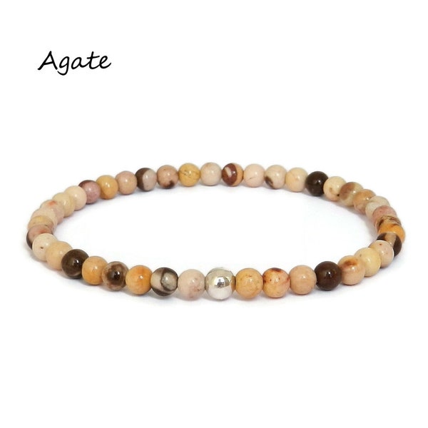 Bracelet femme en pierre Agate véritable