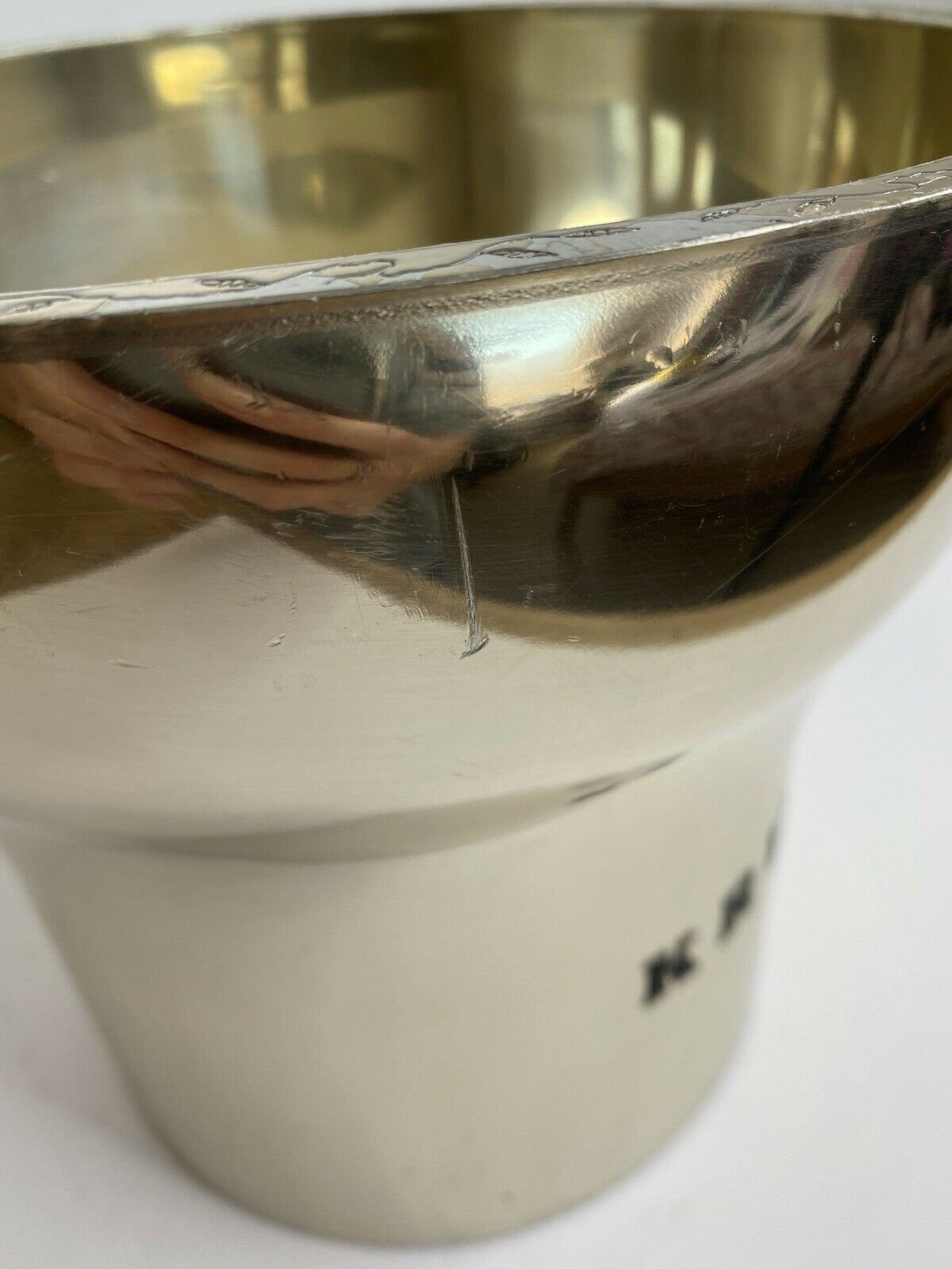 Seau à Champagne Ancien En étain Krug - Glacière Vintage Pour Bouteille