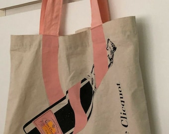 VEUVE CLICQUOT Ponsardin Champagne Limited Edition Cotton Shopping Tote Bag  NEW!