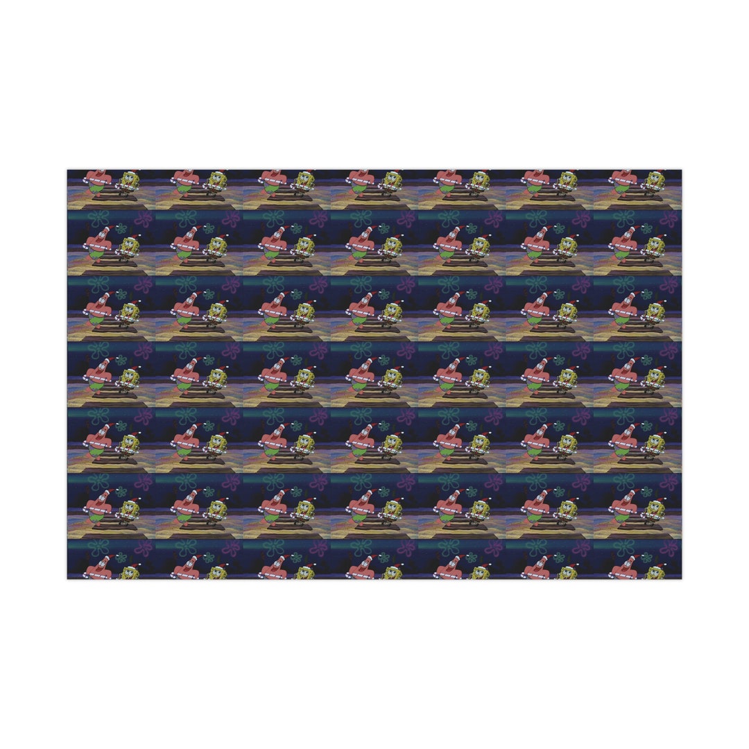Spongebob Gift Wrap Papers Etsy