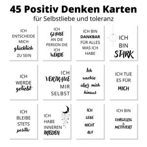 45 bemoedigingskaarten, spiritueel, digitaal, direct te downloaden, A4, positief denken, voor zelfliefde en tolerantie, vision boards, meditatie,