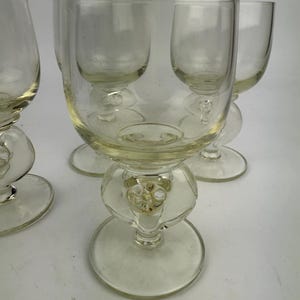 Vintage set of 4 70s 80s Peill Putzler glasses wine glasses wine goblets Portobello Midcentury drinking glasses