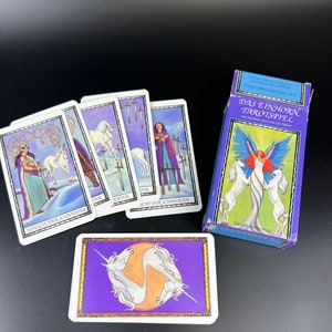 Das Einhorn Tarotspiel  - Tarot - Vintage Tarotkarten Karten Mundi Unicorn