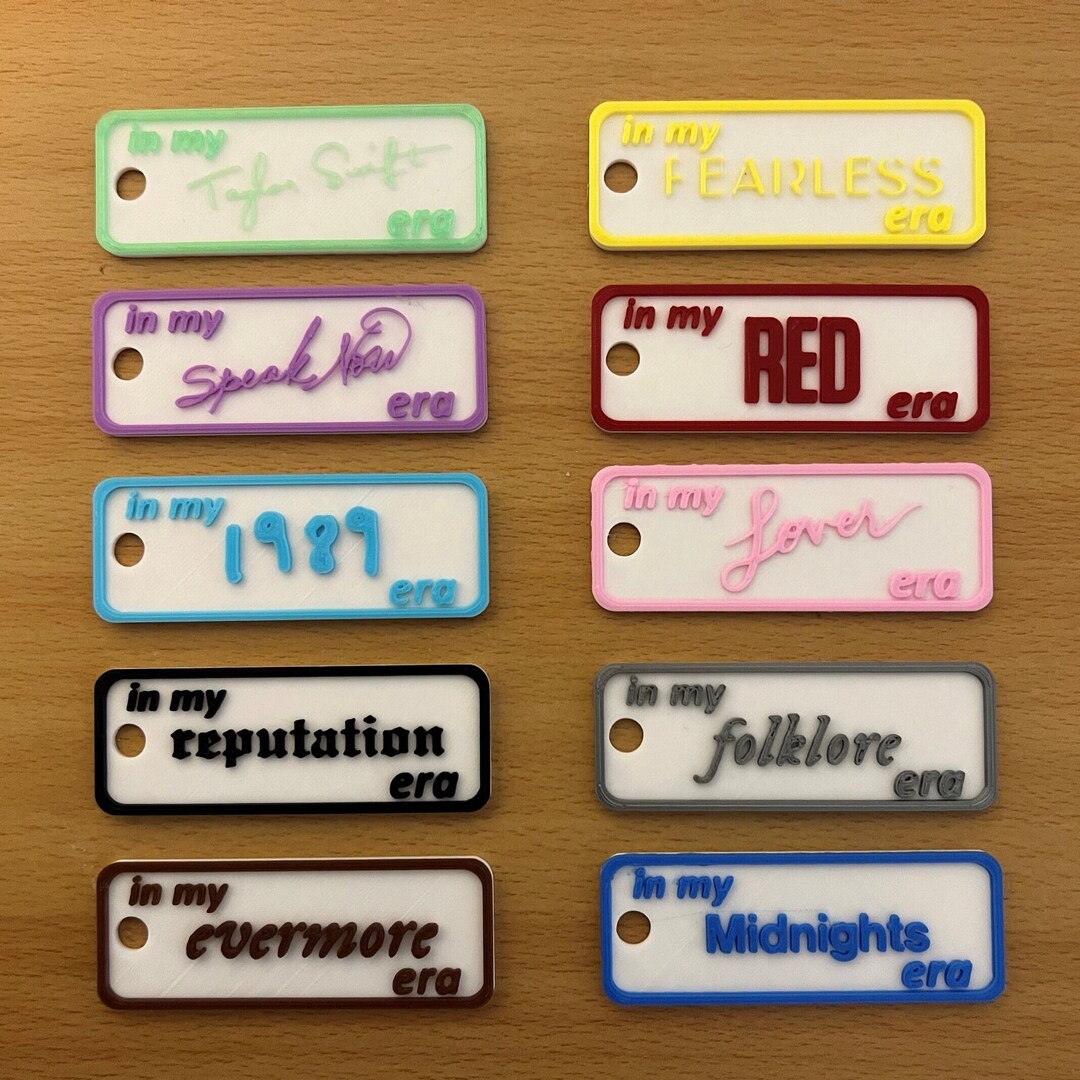 Taylor Swift 3D Printed Keychains, Eras Keychains, Taylor Swift Gift, Party Favor, Etsy
