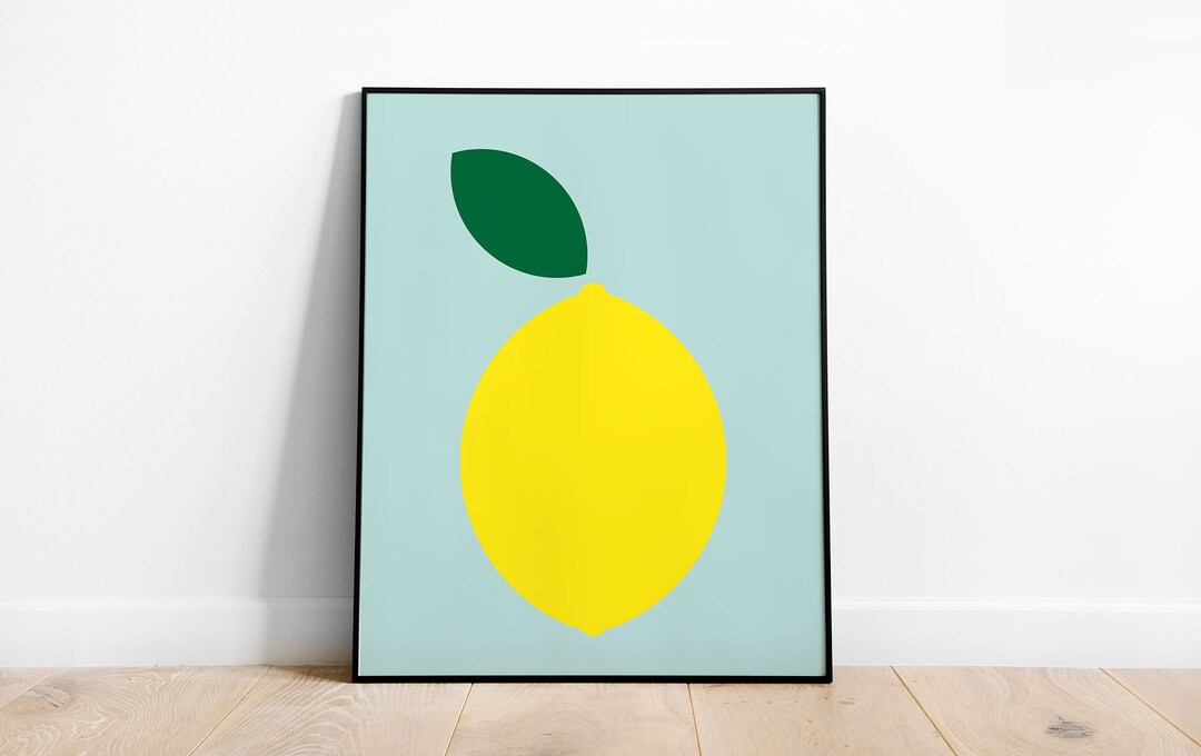 Lemon Poster | PRINTABLE Art for Kids Bedroom and Nursery, Kids Gift ...