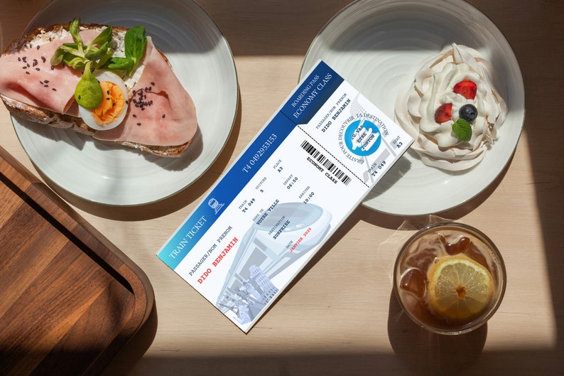 Carte annonce grossesse - carte à gratter - Billet de train message 画像 2