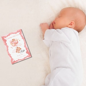 Carte étape bébé - Carte étape première année - Carte bébé ours - lot 16 cartes - baby shower