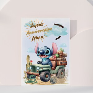 Cartão de feliz aniversário, cartão de nome personalizável com ponto, cartão temático de ponto, feliz aniversário... imagem 7