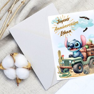 Cartão de feliz aniversário, cartão de nome personalizável com ponto, cartão temático de ponto, feliz aniversário... imagem 5
