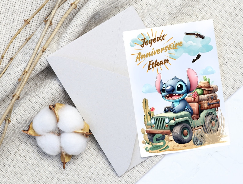 Cartão de feliz aniversário, cartão de nome personalizável com ponto, cartão temático de ponto, feliz aniversário... imagem 5